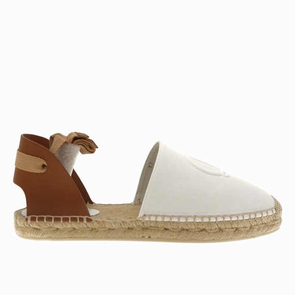 Christian Louboutin Nanou Lace CL Flat Espadrilles White Size 39 New - Picture 3 of 8